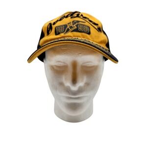 Goodyear Hat Cap Snap Back Navy Yellow Embroidered Tire & Rubber Akron OH Mens